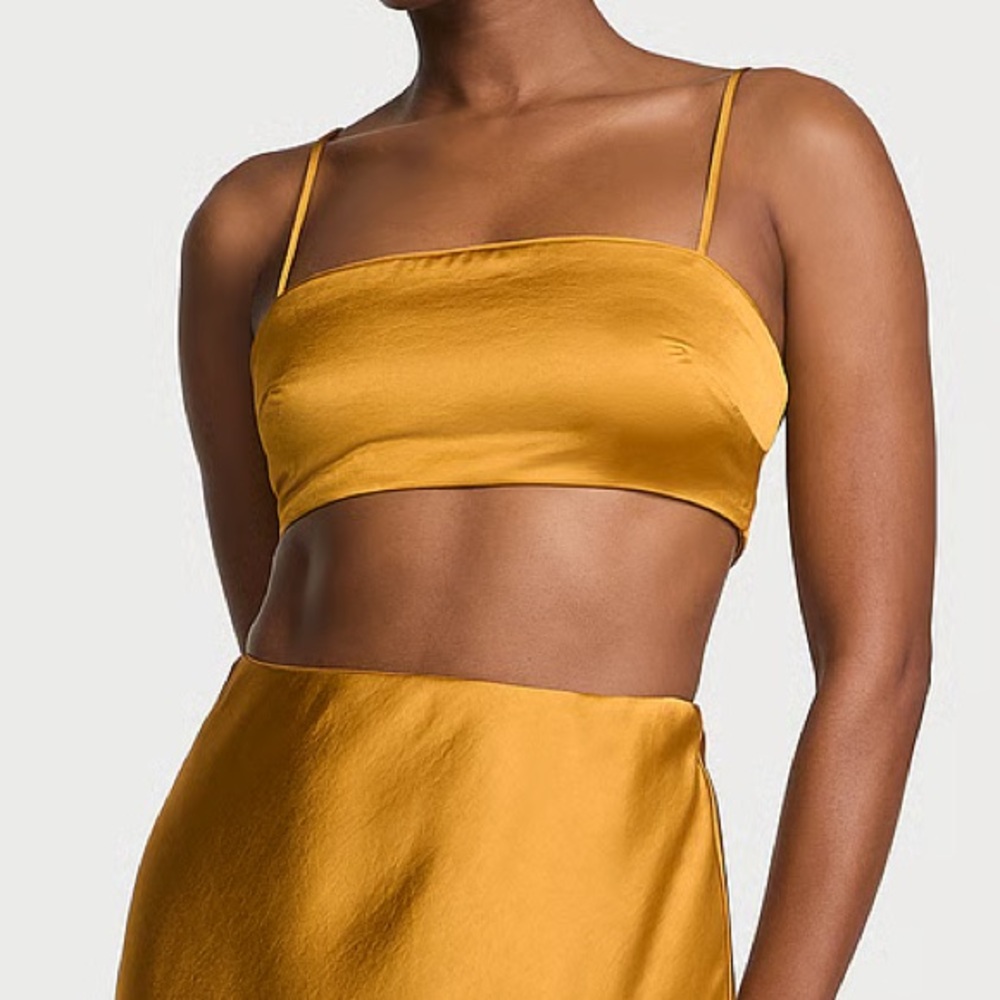 NWT Victoria's Secret Golden Yellow Bandeau Bralette Top Size XS (TOP ONLY) - Picture 3 of 9